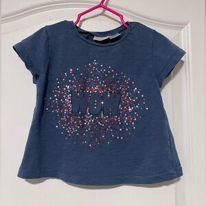 Zara Kids Navy Graphic Tee